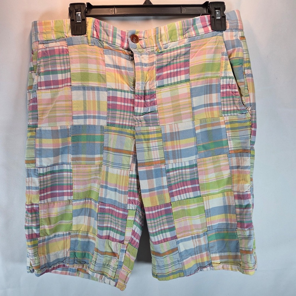Tommy Hilfiger Men's‎ Preppy Madras Beach TH Shorts Classic Fit Sz 31 Vintage